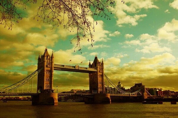 British Bridge at sunset