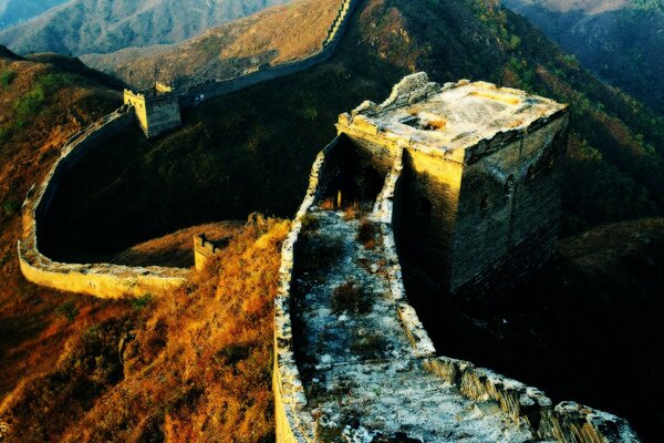 Paysage de la grande muraille de Chine