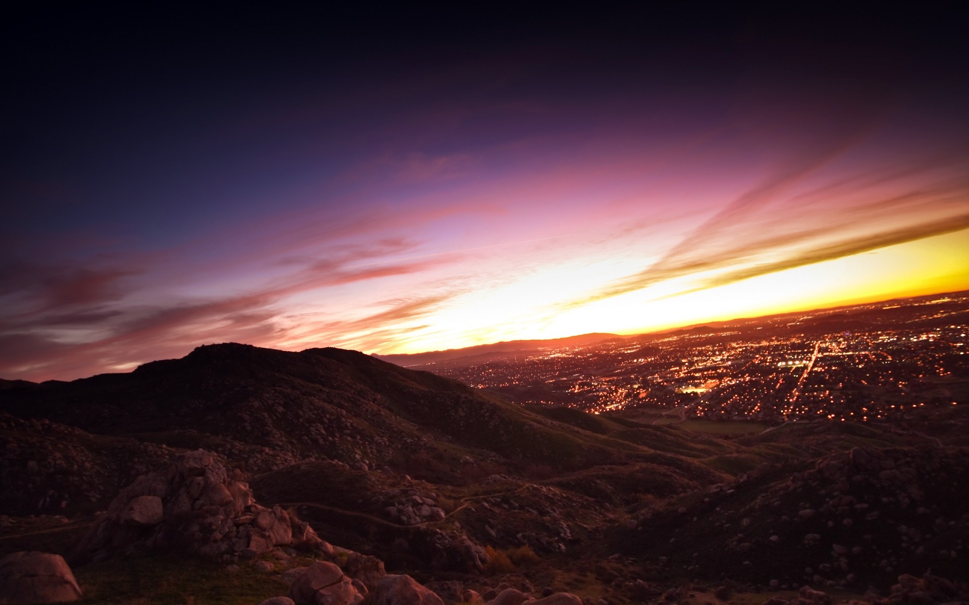 landschaft sonnenuntergang dämmerung landschaft abend berge himmel reisen dämmerung sonne licht wüste mond im freien natur