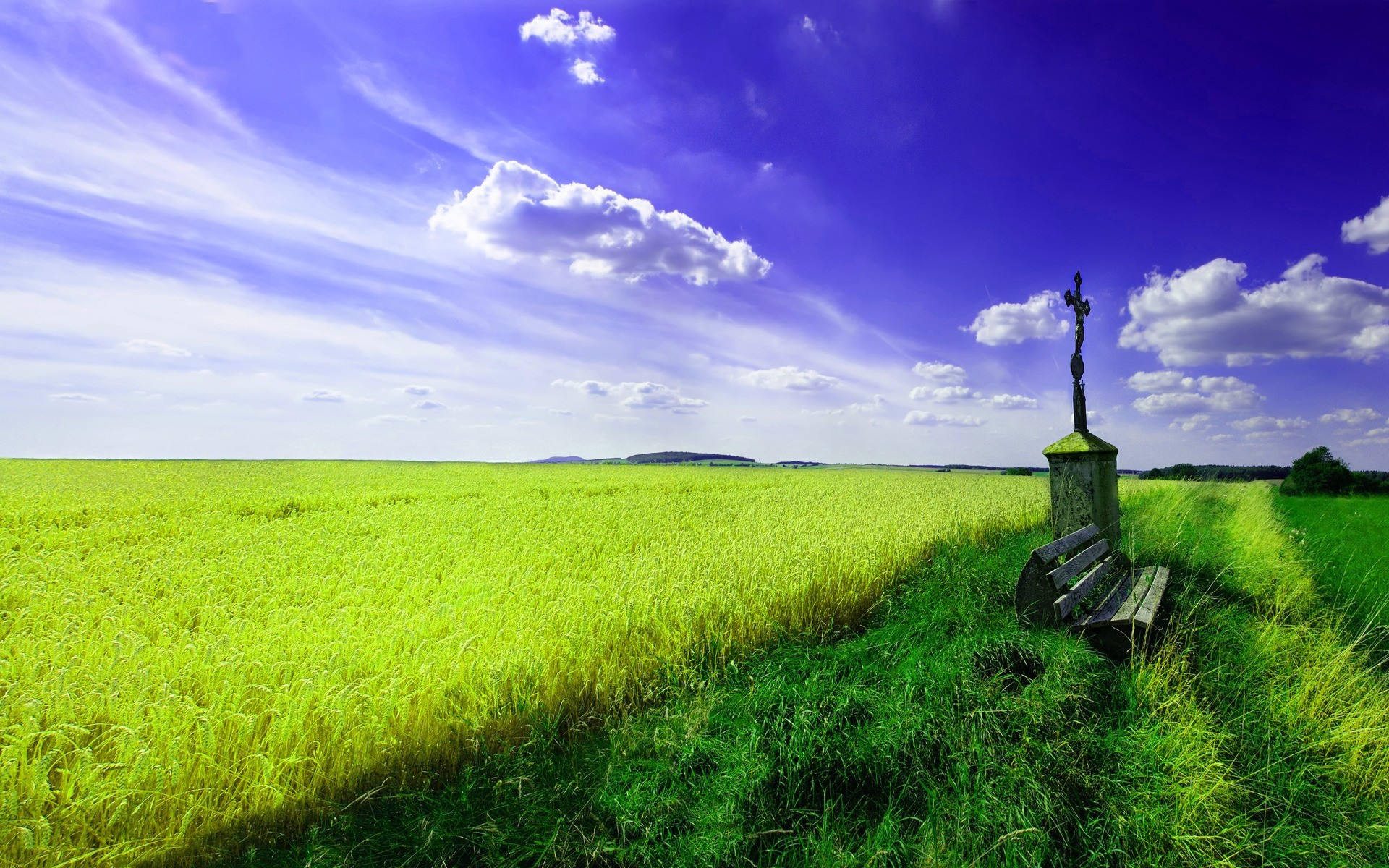 landscapes field grass rural landscape agriculture countryside pasture nature farm hayfield sky summer soil country horizon crop sun cereal spring background plants cruce