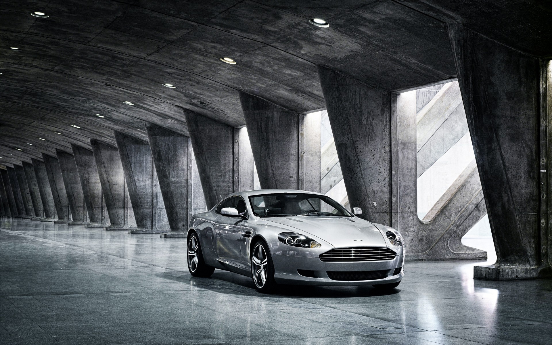 aston martin voiture monochrome voiture système de transport chaussée abandonné embouteillage rue lumière aston martin db9