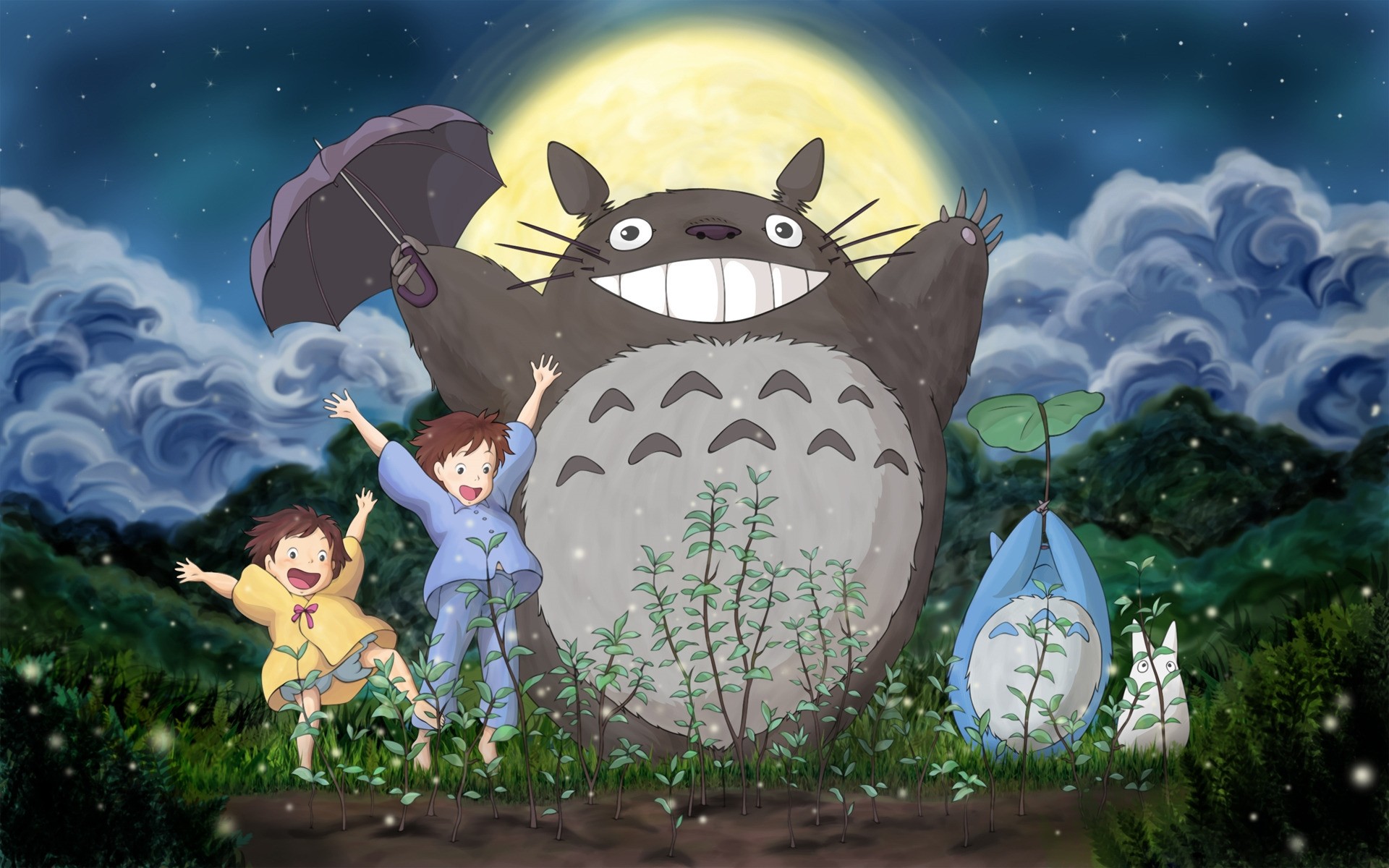 filme mond illustration fantasie fee magie halloween märchen dzibli anime cartoon