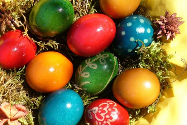 Easter. Egg decoration. Holiday