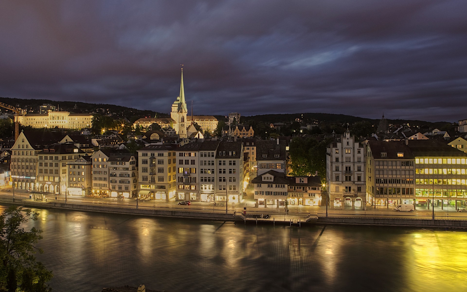 germany travel river architecture city water outdoors building dusk bridge sky sunset evening reflection illuminated urban castle tourism cityscape town