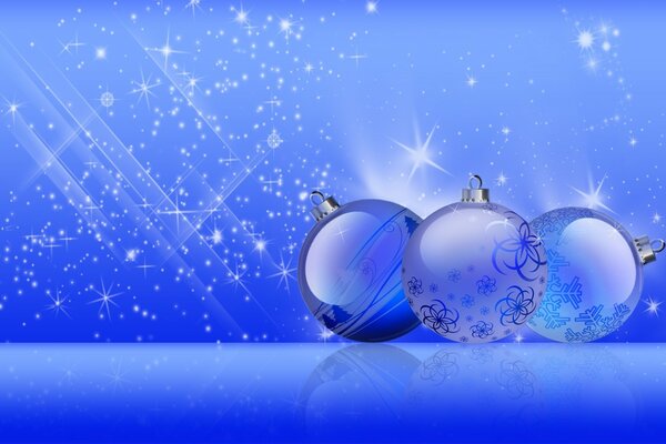 Palle blu che mungono le decorazioni dell albero di Natale