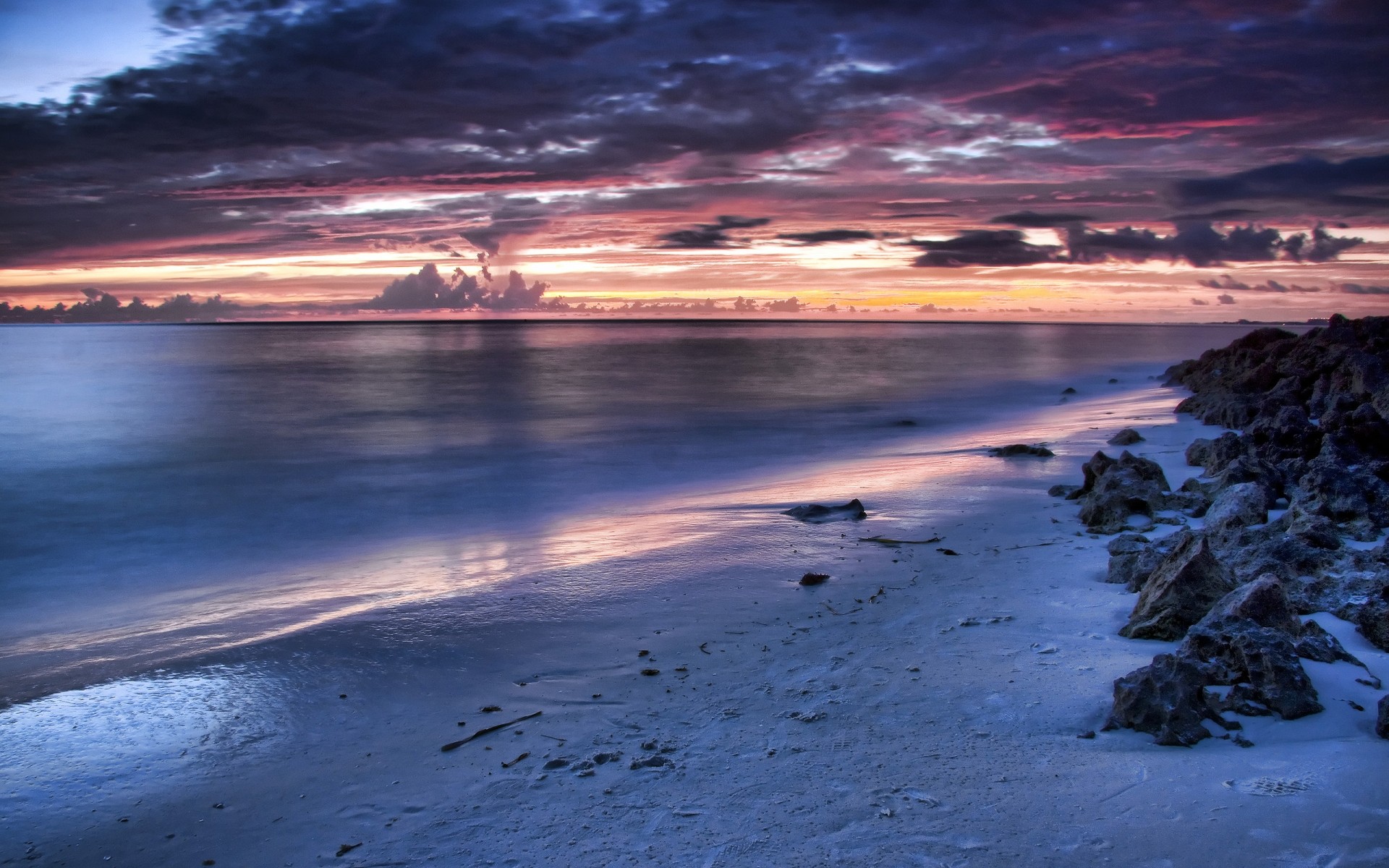 paysage coucher de soleil eau crépuscule soir aube plage ciel voyage mer nature mer à l extérieur soleil océan paysage violet sarasota floride paysage