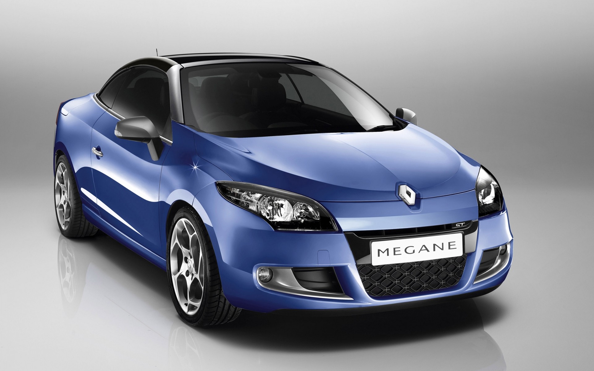 Renault Megane синий дорога без смс