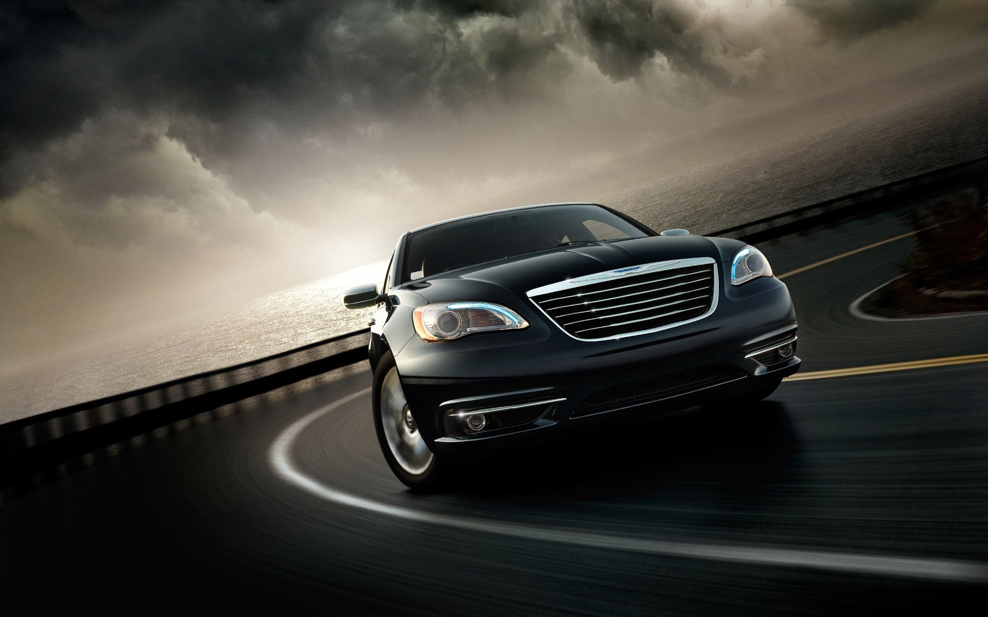 chrysler car vehicle blur transportation system asphalt hurry pavement road blacktop fast action chrysler 200