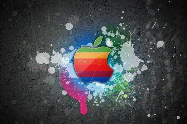 Simbolo arcobaleno apple per il desktop