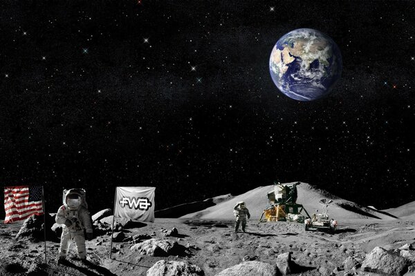 Космонавты США прибыли на Луну