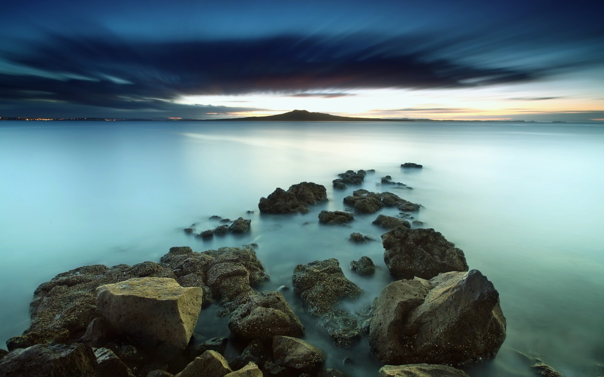 landscapes water sea sunset seascape ocean landscape seashore beach travel dawn rock evening sky reflection nature dusk sun stones lake rocks background