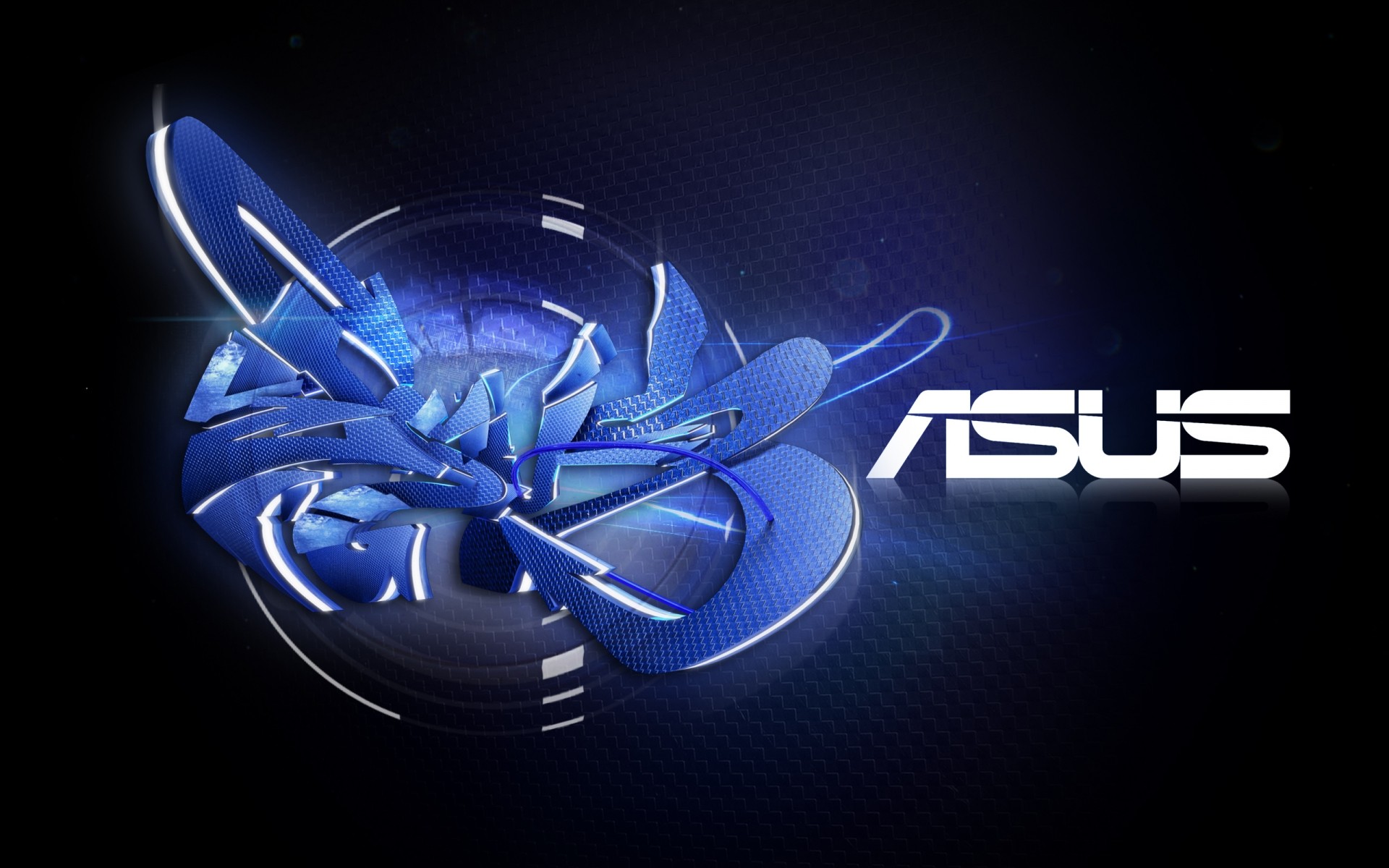 digitale technik und software desktop technologie abstrakt design licht illustration computer hintergrund graffiti asus-logo