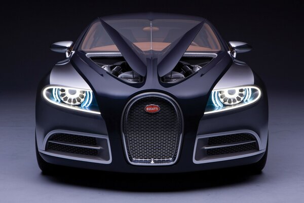 La puissante bugatti à grande vitesse