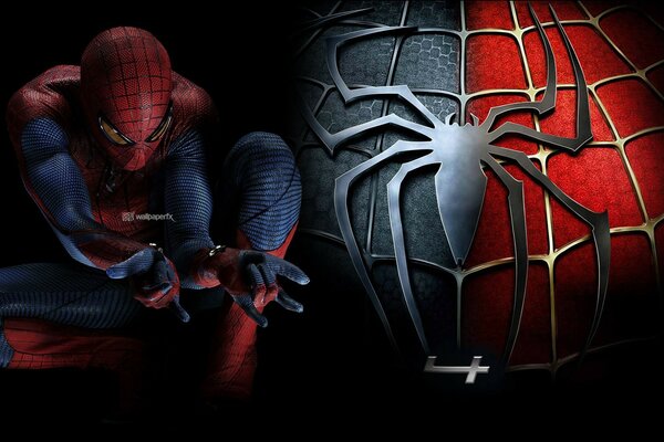 Supereroe Spider-Man e il suo emblema