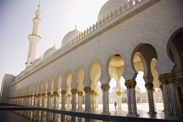 Taj Mahal widok ściany i dziedzińca