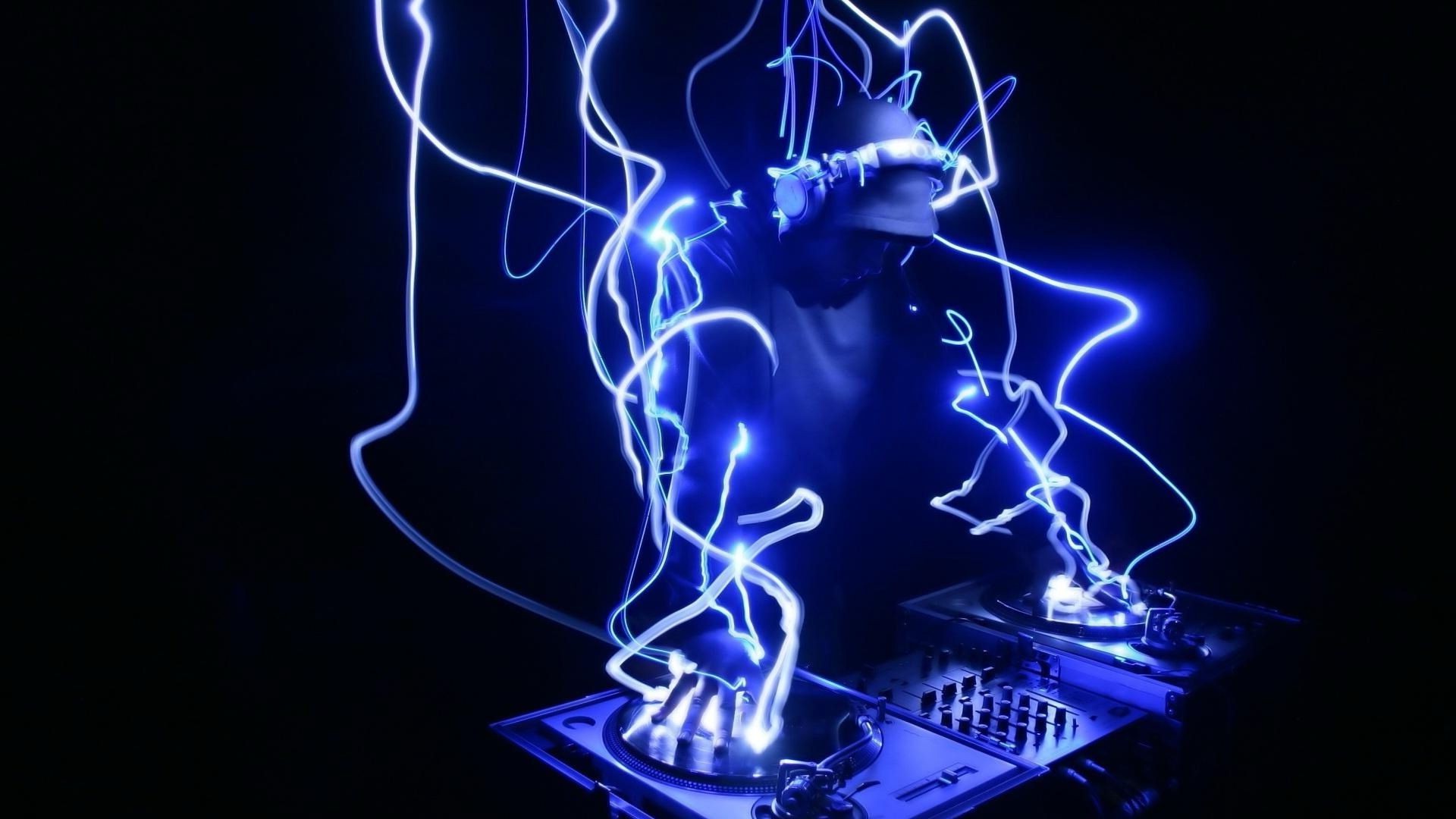 music lightning technology desktop abstract science dark electricity energy