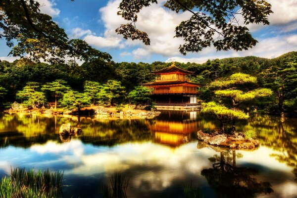 Japanese Structure by the water