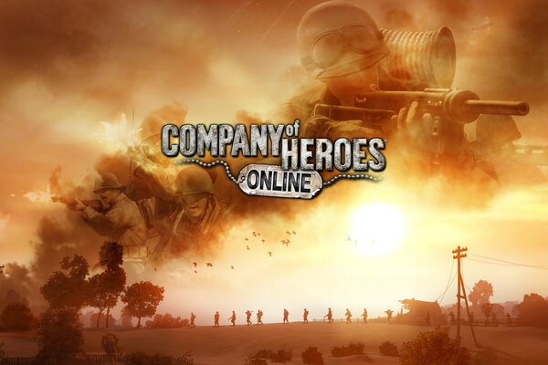 Company of heroes fumaça ao pôr do sol