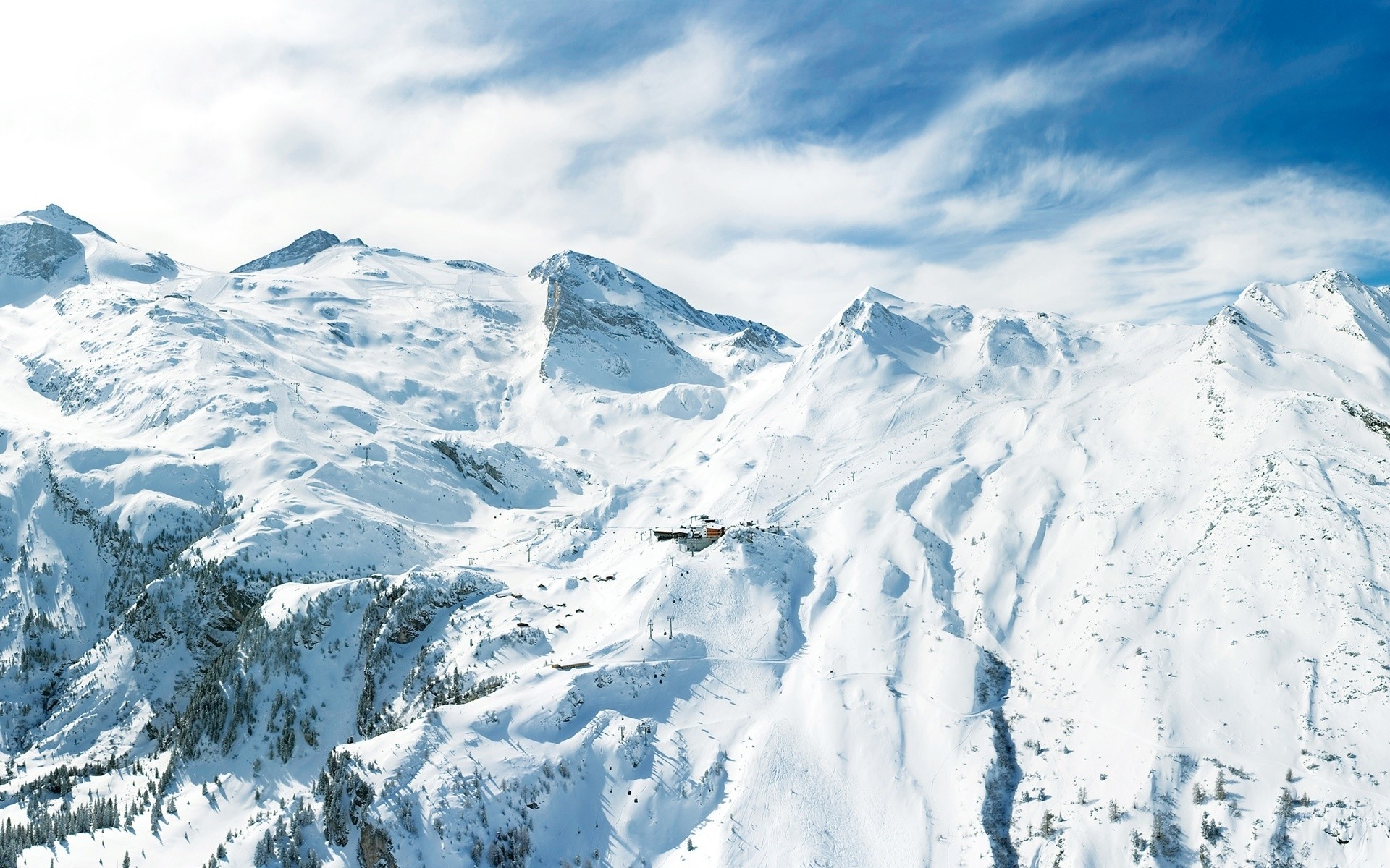 inverno neve freddo montagna ghiaccio alta ghiacciaio picco di montagna