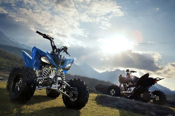 ATVs for racing in nature