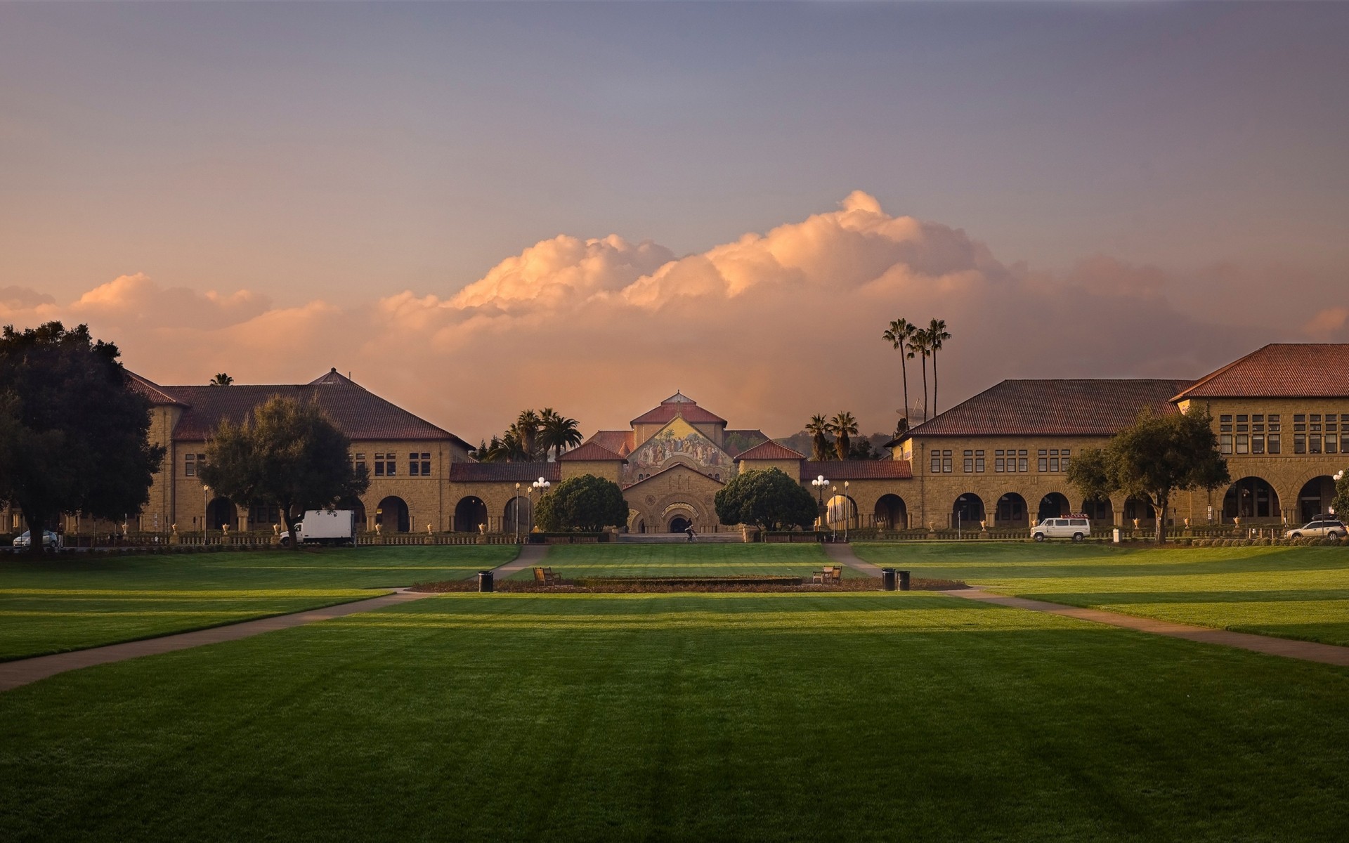 other city architecture home lawn outdoors castle building travel tree grass house mansion california university