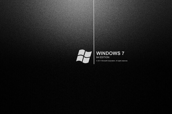 Windows-Logo auf schwarzem Hintergrund