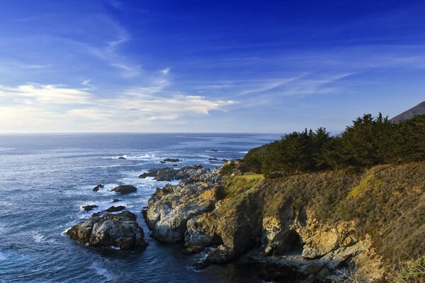 Hermoso paisaje. Mar. Tranquilidad