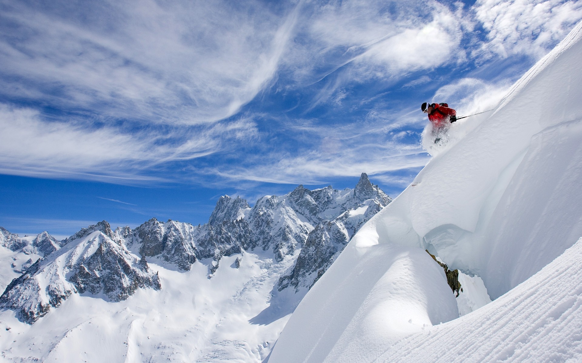 sci neve inverno montagna freddo ghiaccio picco di montagna arrampicarsi avventura resort alta paesaggio sfondo