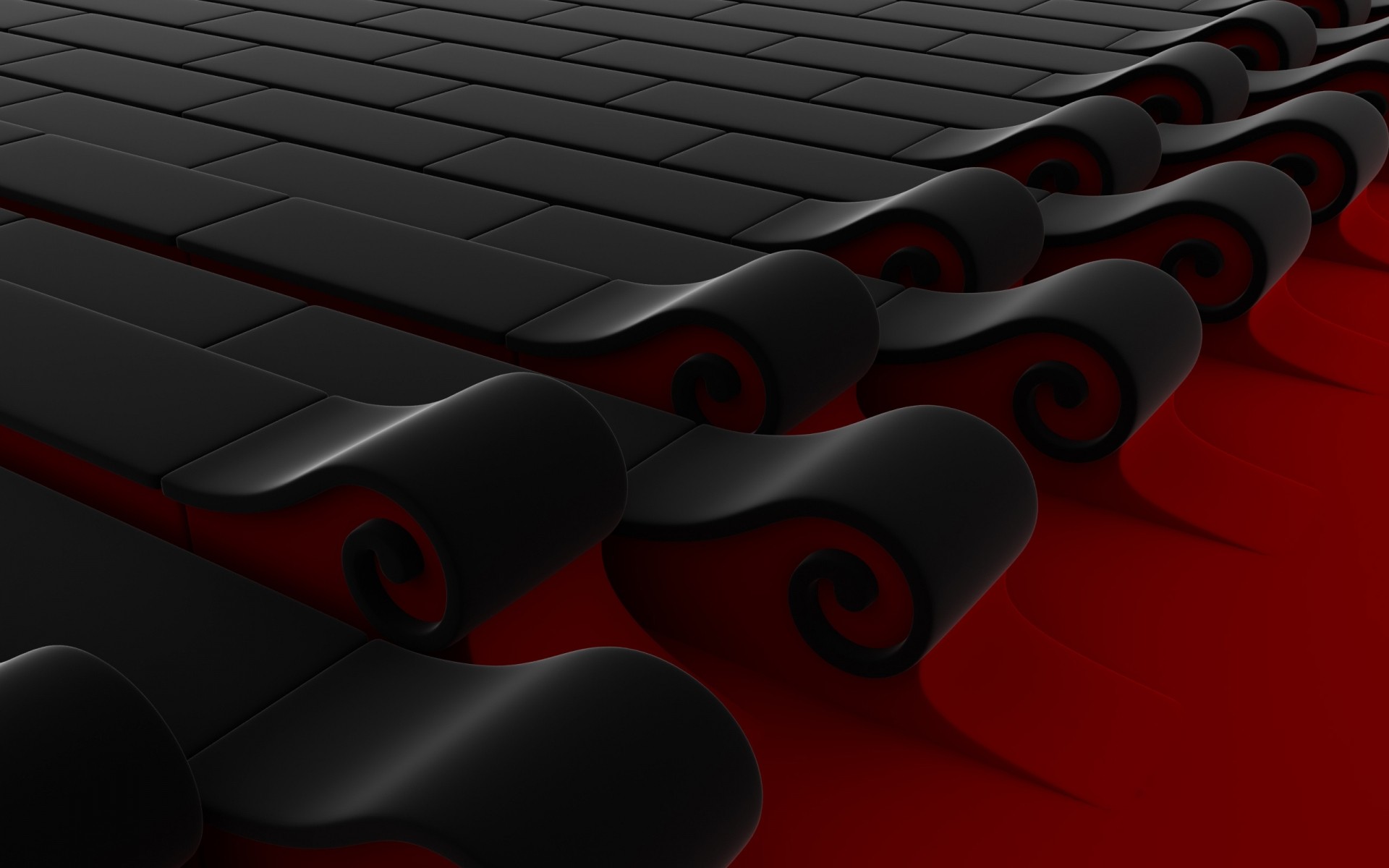 astrazione desktop illustrazione forme grafico mostra forme 3d 3d rosso nero