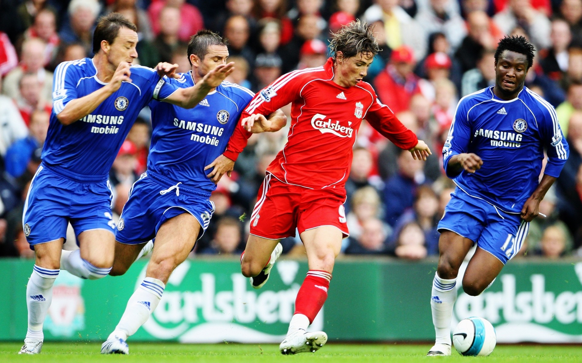 piłka nożna piłka nożna konkurs sportowiec mecz piłka gry stadion akcja człowiek piłkarz liga liverpool chelsea anfield fernando torres frank lampard john terry