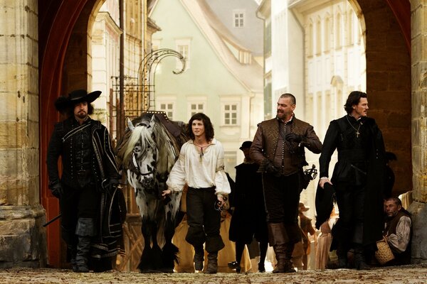 A film about Musketeers. Horse. Middle Ages