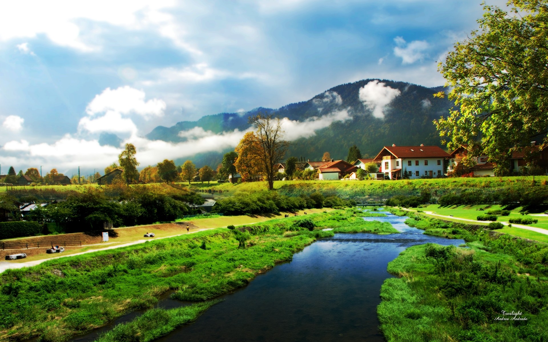 paysage à l extérieur nature herbe voyage eau arbre été ciel paysage rural bois lac campagne paysage vert