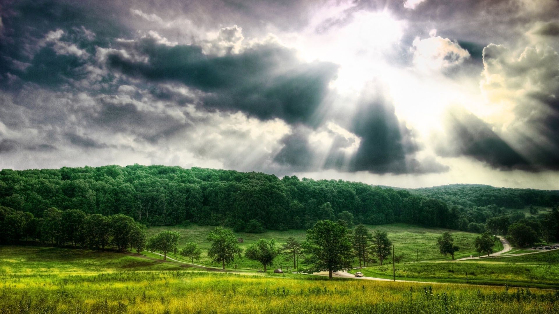 sonnenlicht und strahlen landschaft natur des ländlichen himmel baum landwirtschaft im freien landschaft sommer feld wolke holz gras regen bauernhof bebautes land bewölkt gutes wetter sturm