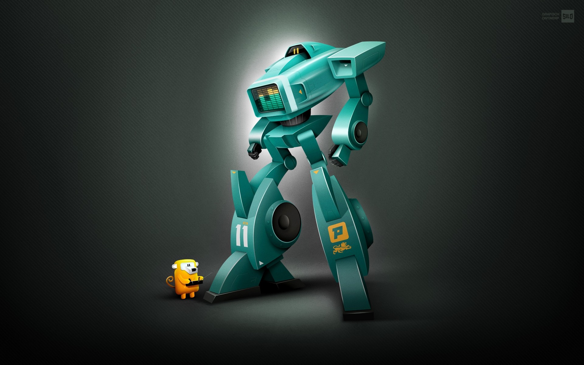 robots technology robot futuristic vector green