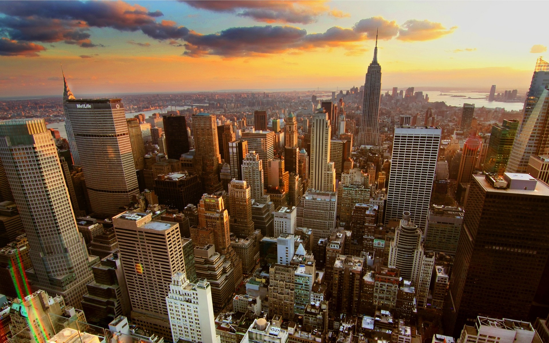 united states city skyline cityscape skyscraper downtown travel architecture building urban sunset business office dusk sky evening finance modern water aerial sua usa america ny photo