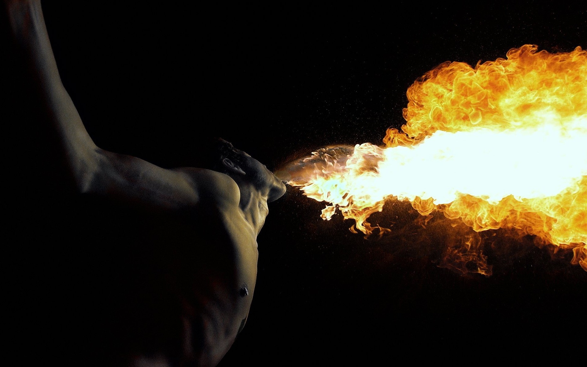 дым пламя горячая один