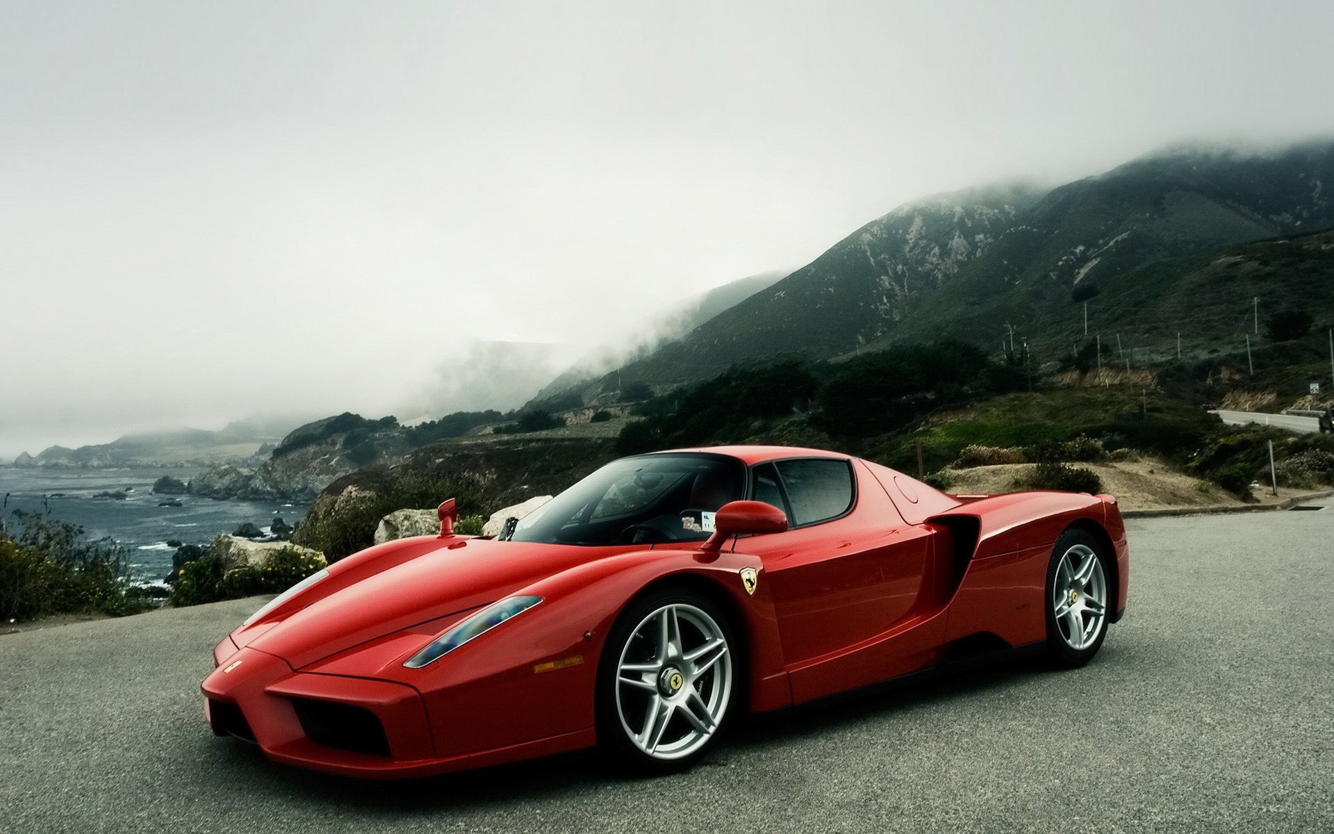 ferrari coche coche mediodía prisa ferrari enzo