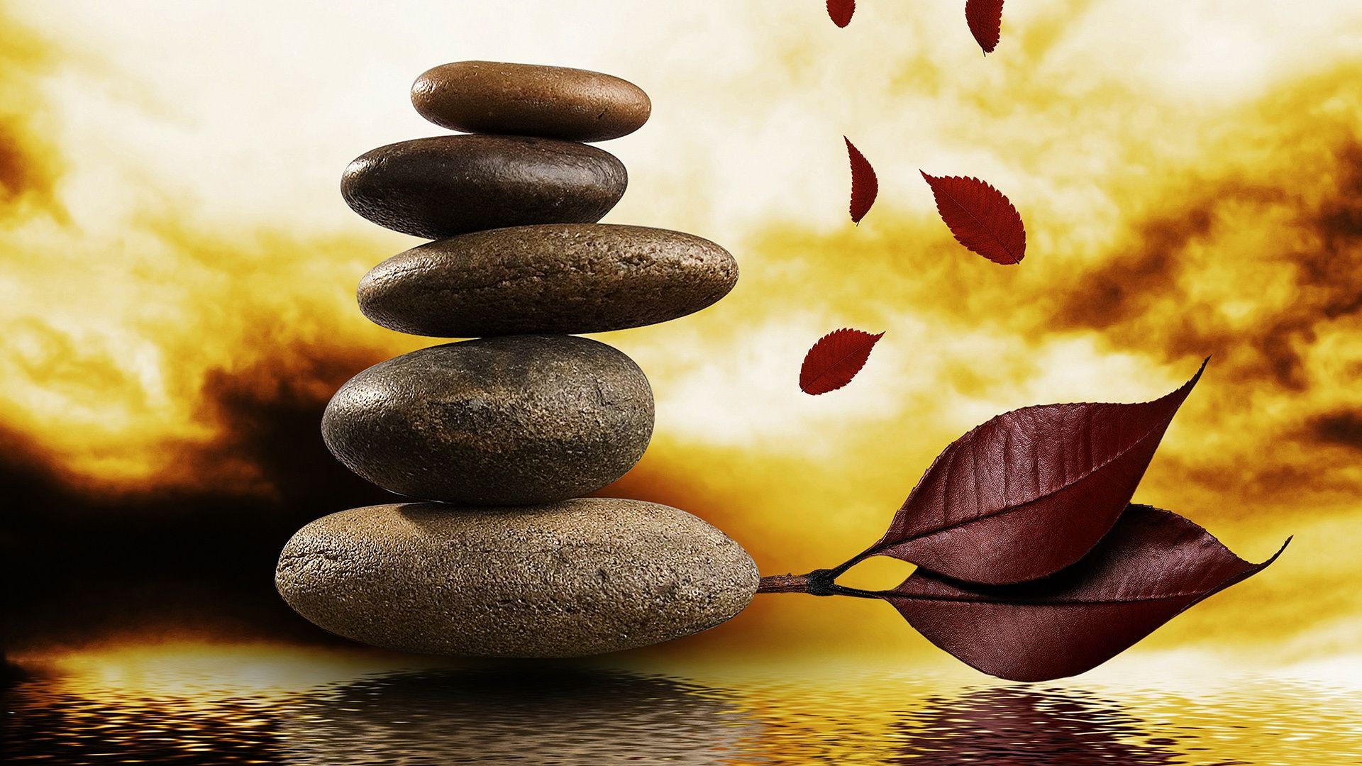 контрасты дзен медитация баланс гармония стабильность терапия природа рабочего стола массаж релаксация