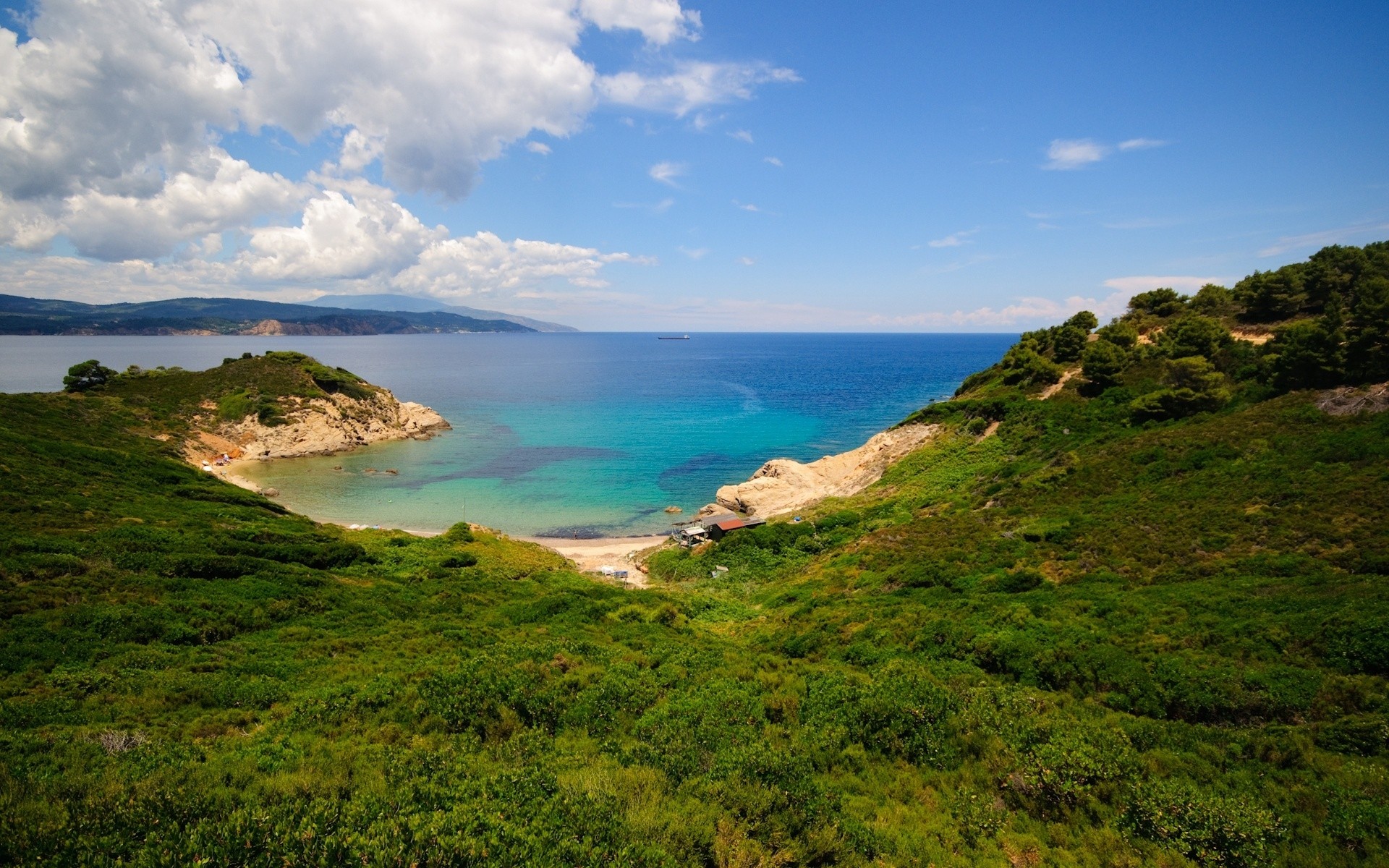 grèce eau plage mer paysage voyage mer nature ciel océan île été paysage à l extérieur