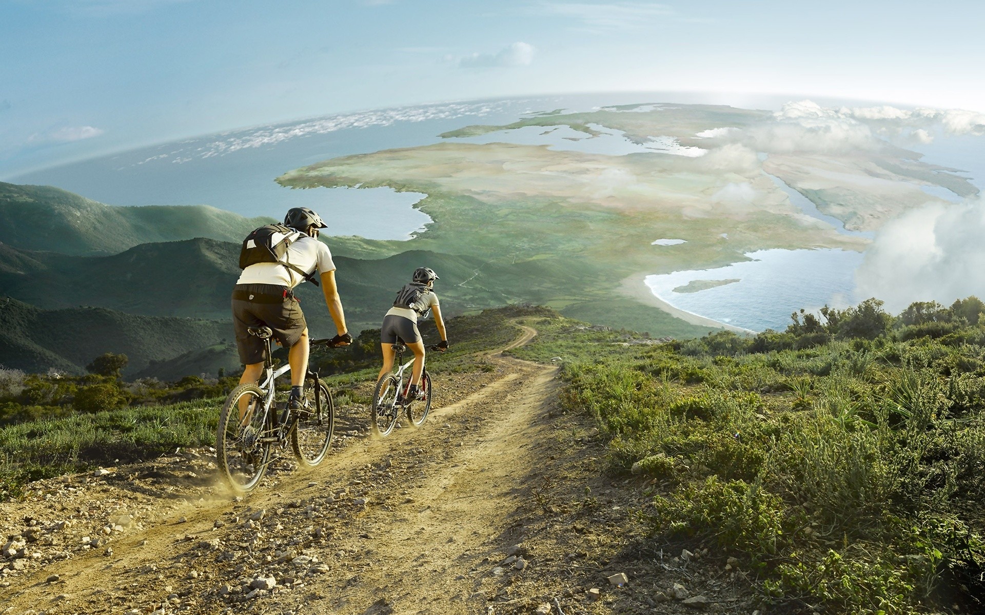 ciclismo viajes cielo montaña naturaleza paisaje al aire libre aventura vacaciones verano agua vacaciones hierba libertad senderismo carretera