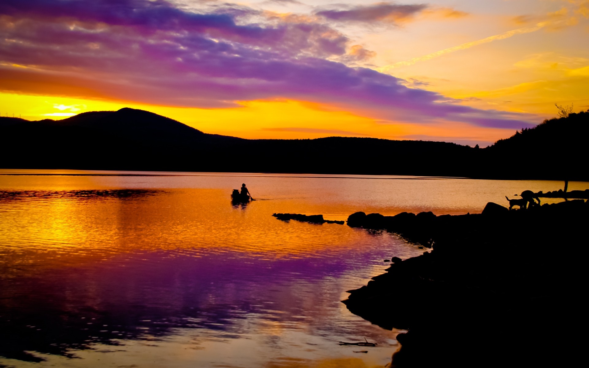 landschaft sonnenuntergang wasser dämmerung dämmerung abend sonne reflexion himmel see strand natur landschaft sommer meer silhouette gutes wetter gelassenheit lila reflexionen