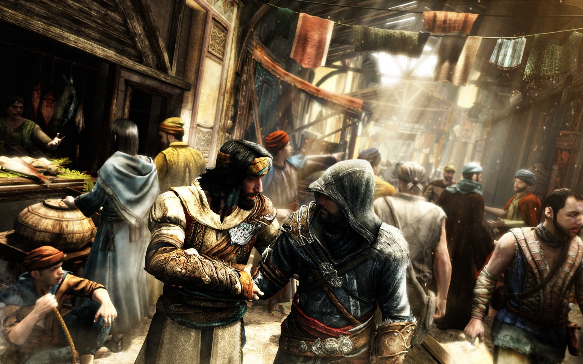 assassin s creed grupo religião muitos adulto vestir homem mercado mulher arte vídeo jogo