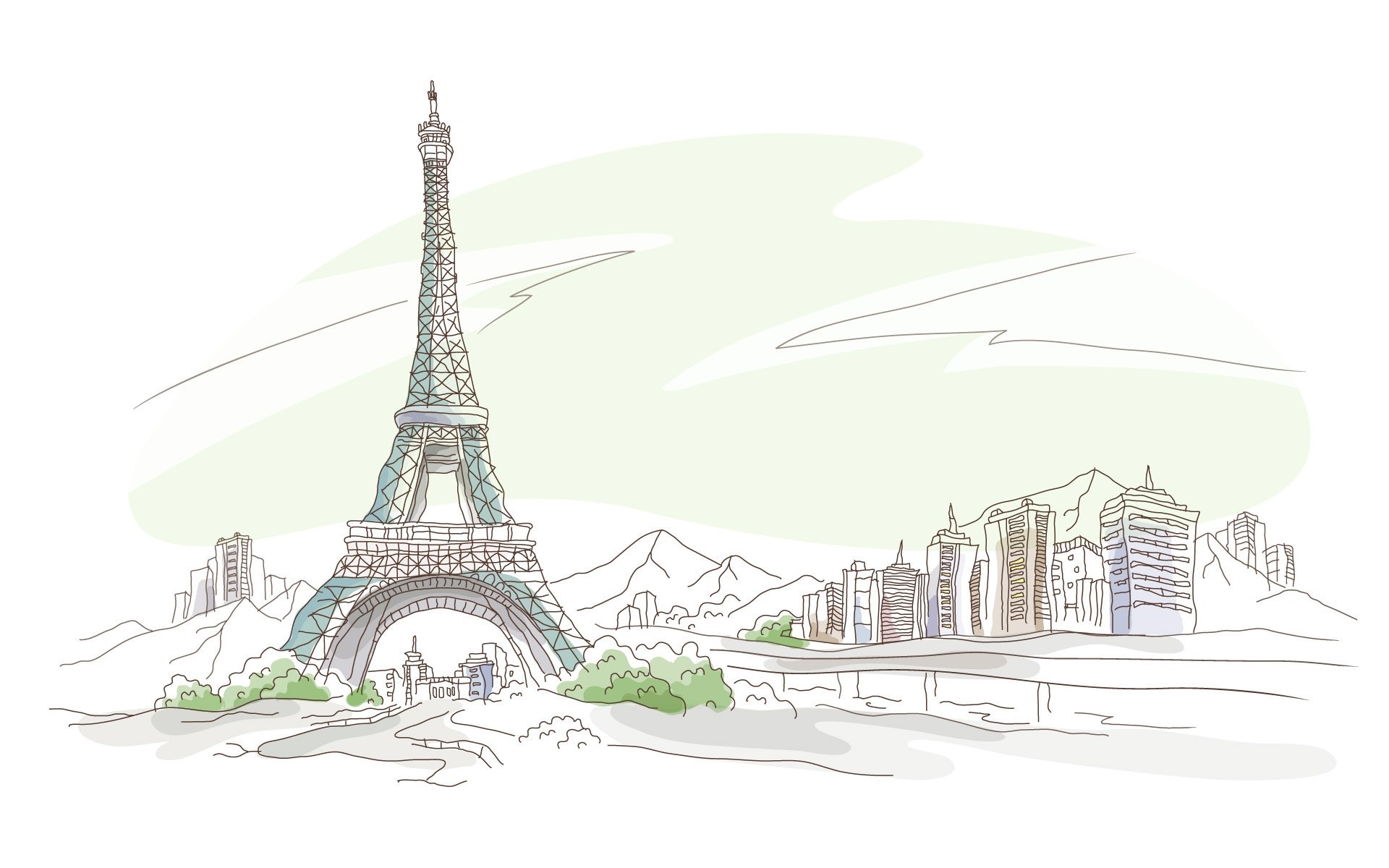 drawings architecture maison tour ville illustration voyage point de repère tourisme art skyline ciel monument urbain toits ville silhouette bureau capitale paris france photo