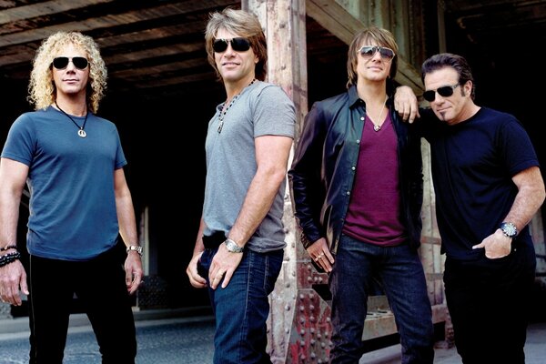 Hermosa foto del grupo Bon Jovi