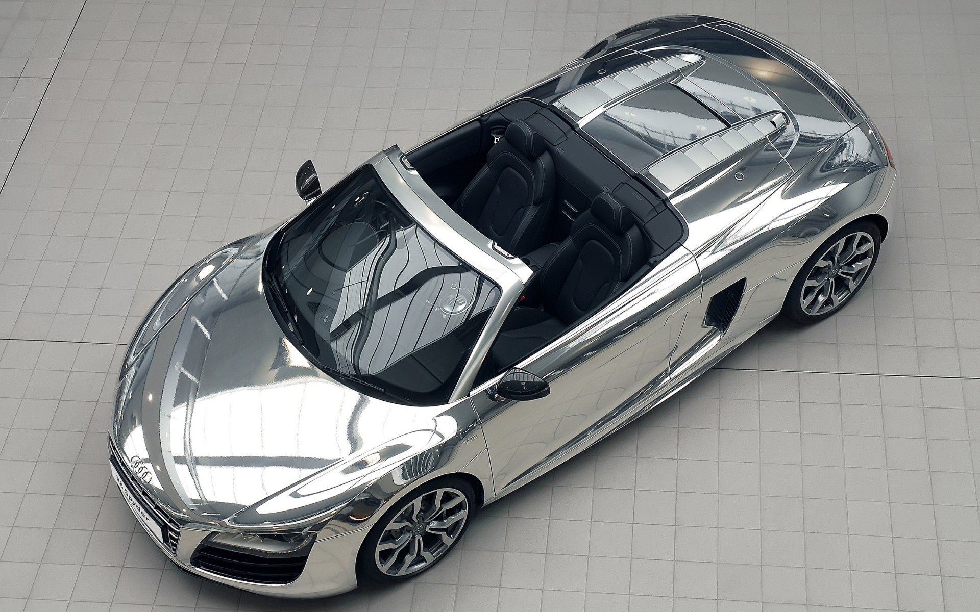 audi vehicle car transportation system wheel drive automotive chrome glazed fast speed machine audi r8 audi r8 spyder