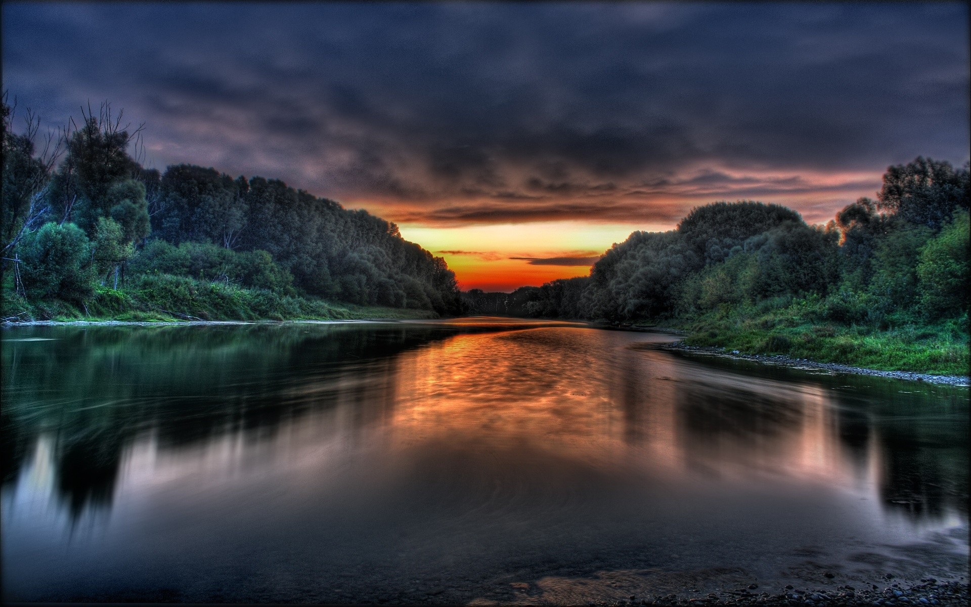 landscapes water sunset dawn nature sky evening travel reflection landscape dusk river lake outdoors sun forest dark night