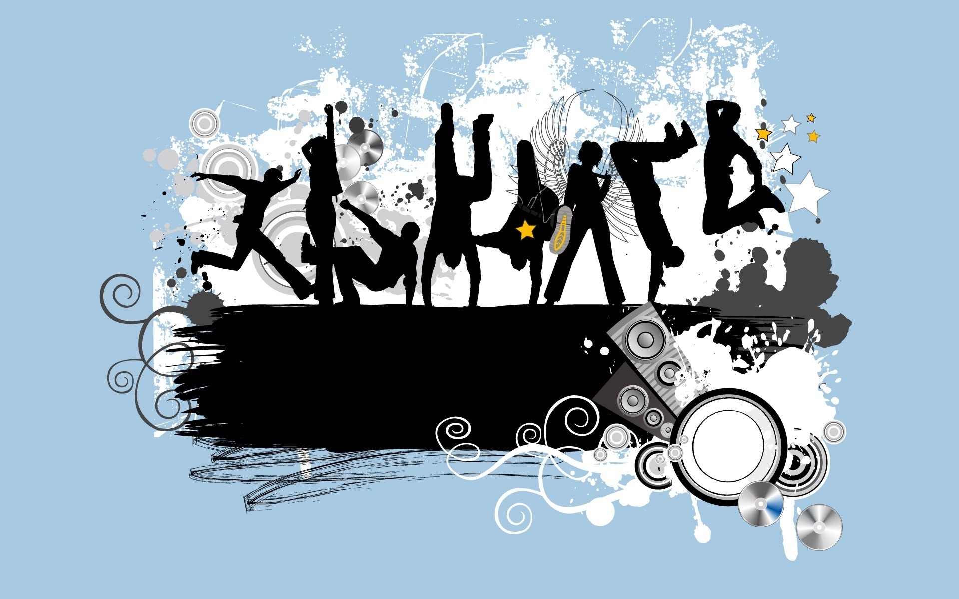 drawings silhouette illustration splash desktop vektor abstrakt musik tanz