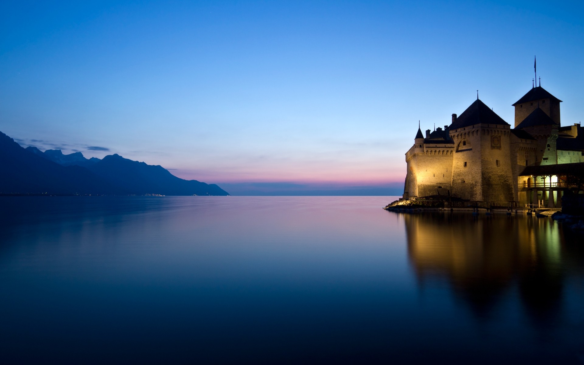 paesaggio acqua tramonto alba crepuscolo sera viaggi riflessione lago cielo mare luna architettura sole medievale riflessioni