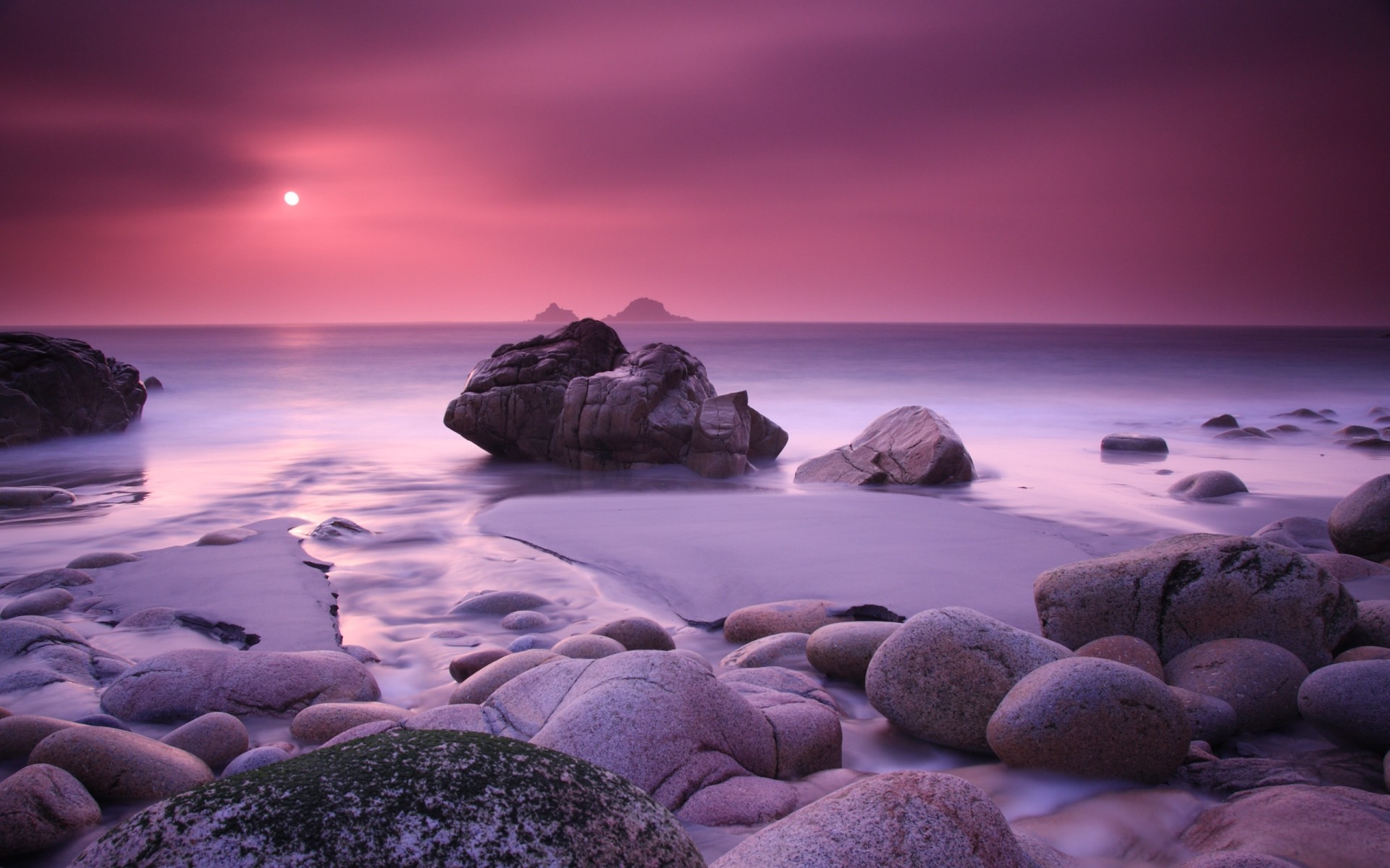 paesaggio tramonto spiaggia oceano mare acqua mare paesaggio sera alba crepuscolo sole roccia cielo paesaggio viaggi natura sabbia viola pietre