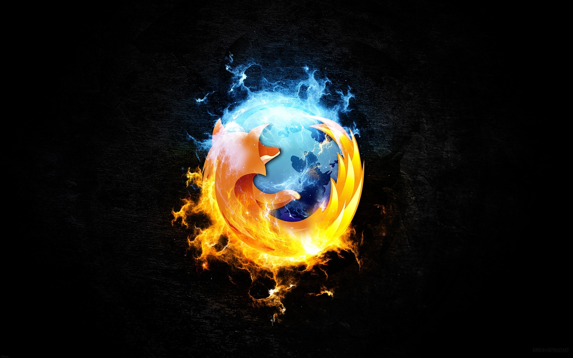 tecnologia digital e software em forma de bola planetas astronomia chama abstrato desktop luminescência quente fundo fogo firefox